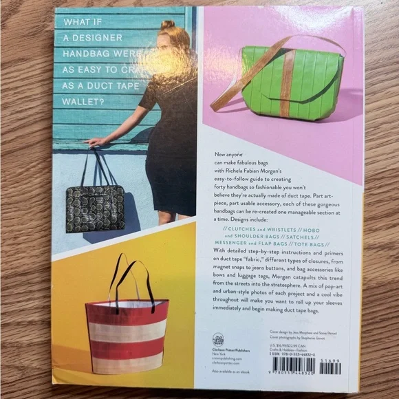 Duct Tape Bags Book Projects purse clutches how to crafts - Picture 5 of 10